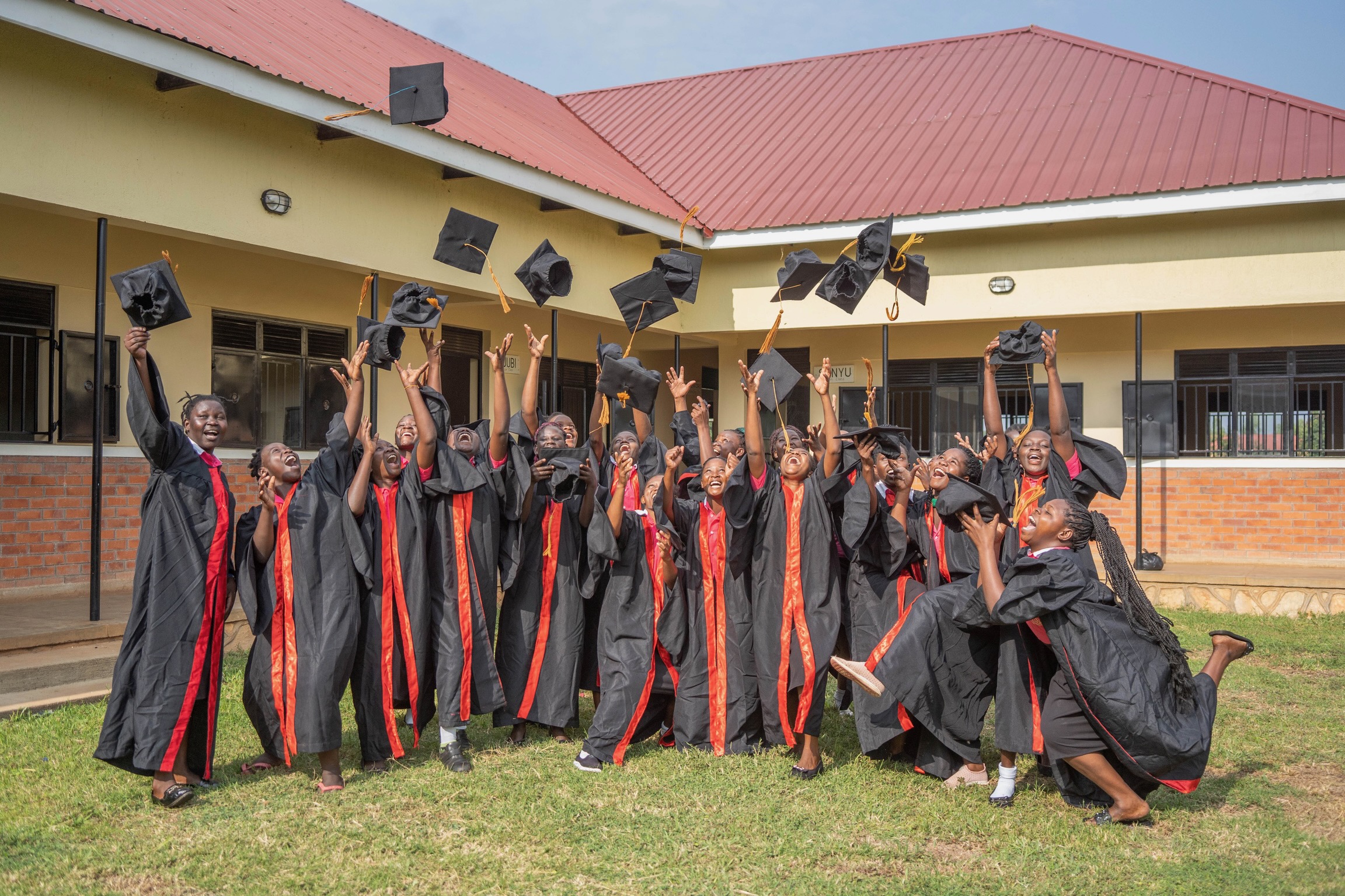 Girls Skills Center graduates at the Hope58 campus in Bulesa