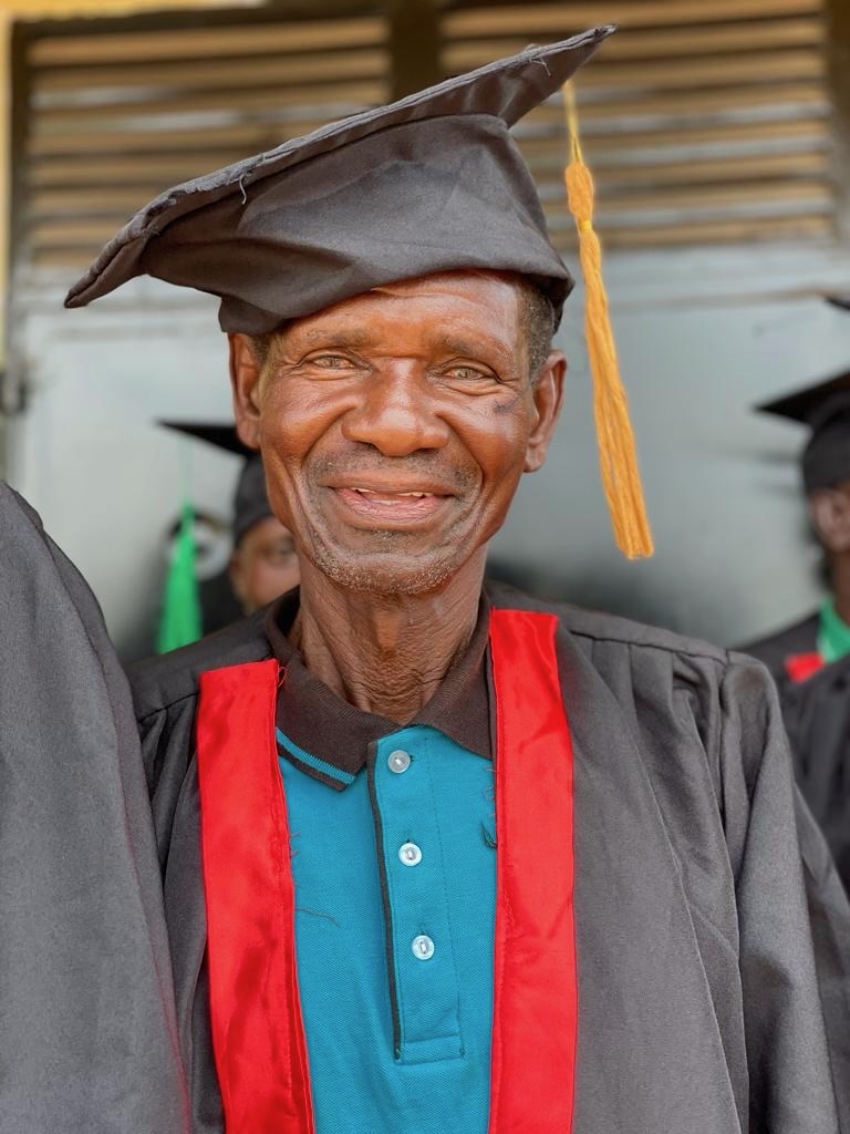 Pastor Erasmus at his Bible Training graduation